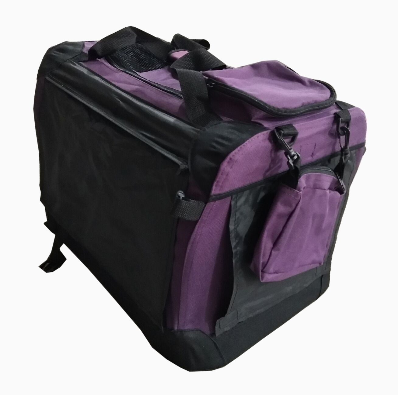 Topmast Nylon Hundetransportbox - Premium - Violett - Faltbar