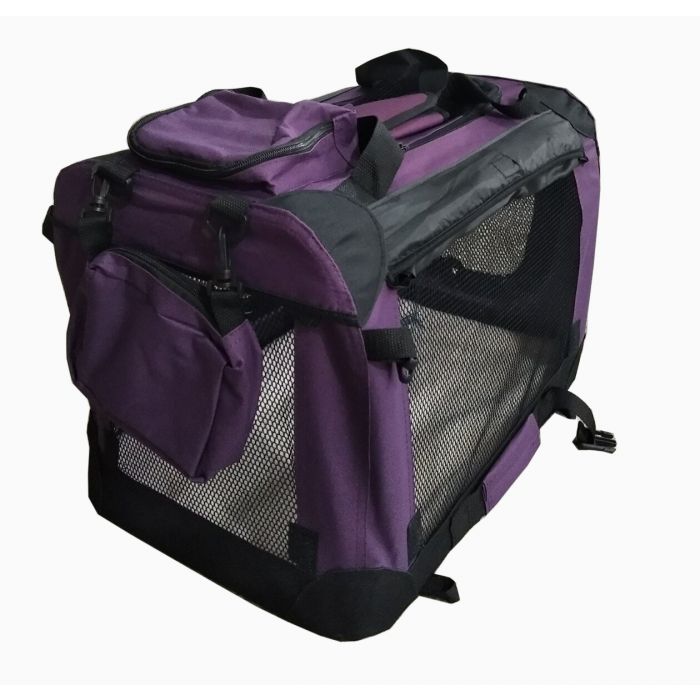 Topmast Nylon Hundetransportbox - Premium - Violett - Faltbar