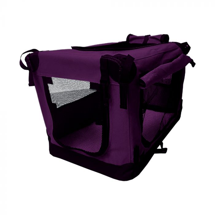 Topmast Nylon Hundetransportbox - Premium - Violett - Faltbar